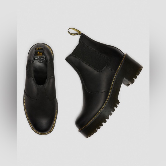 ROMETTY WYOMING LEATHER PLATFORM CHELSEA BOOTS - Picture 8 of 10